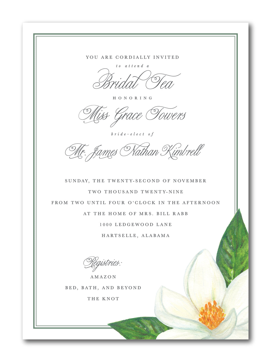 The Grace Bridal Shower Invitation