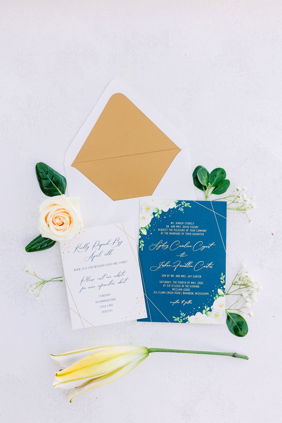 Custom-Wedding-Invitations-Gold-Foil-Flowers