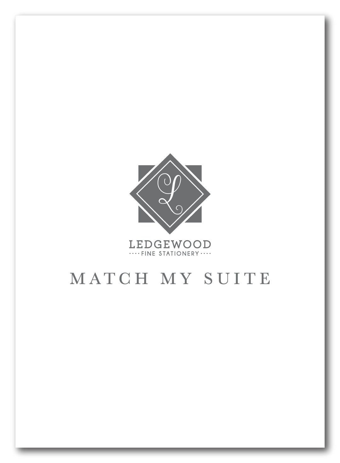 Match My Suite 5x7 Thank You Place Setting Card