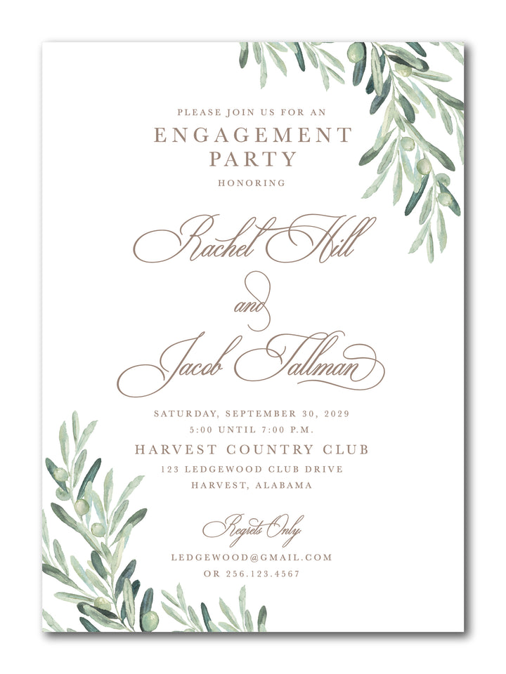 The Rachel Engagement Party Invitation