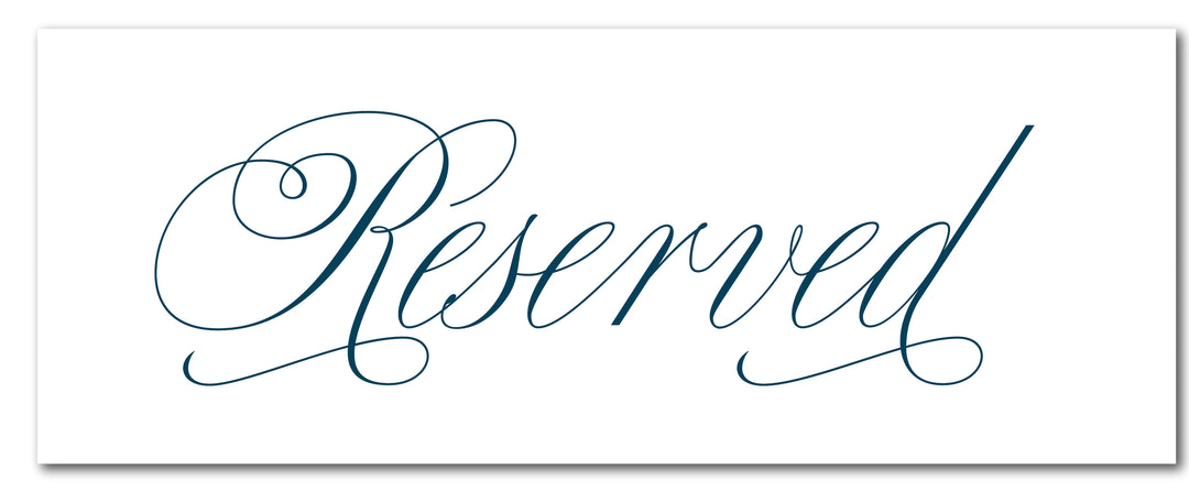 The Mary Reserved Sign