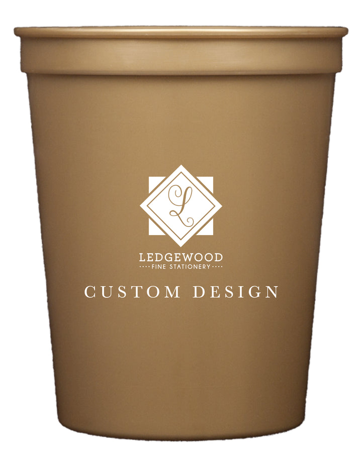 Gold Personalized Stadium Cup