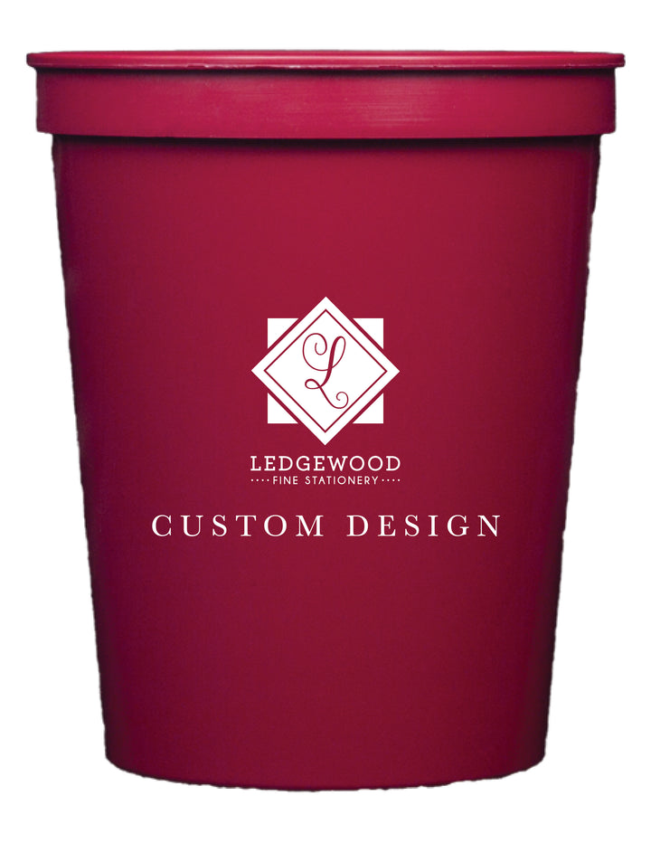 Maroon Personalized Stadium Cup
