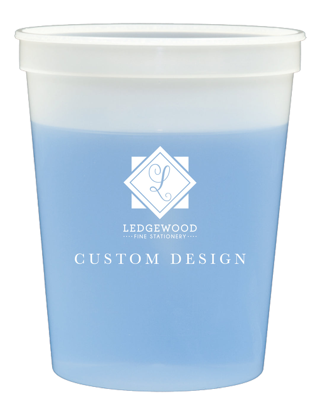 Natural to Blue Personalized Stadium Cup