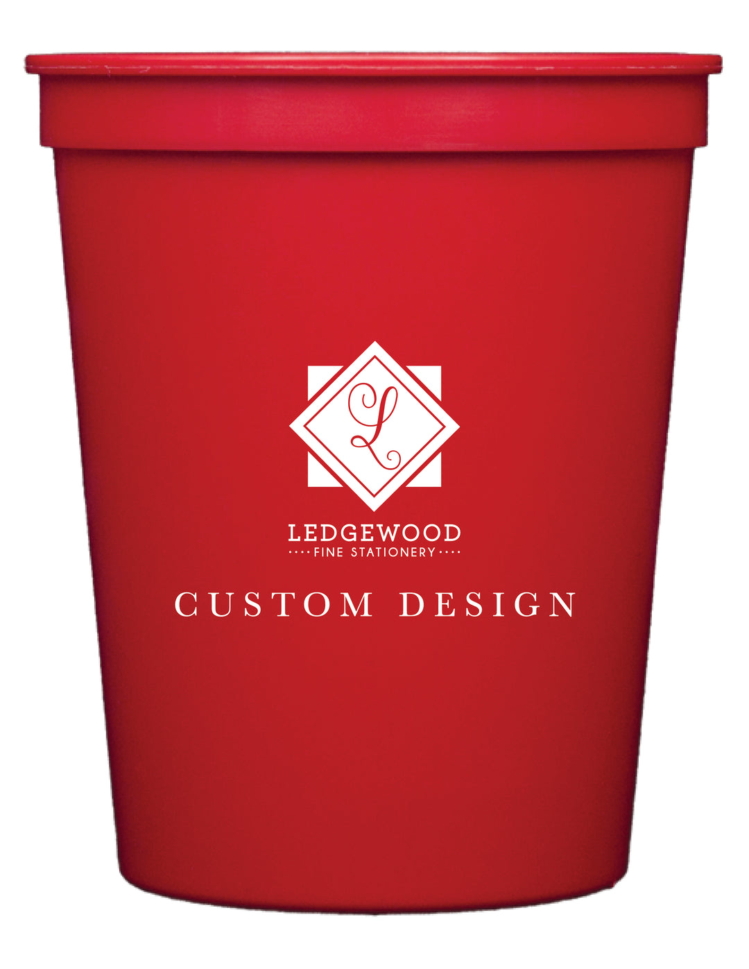 Red Personalized Stadium Cup