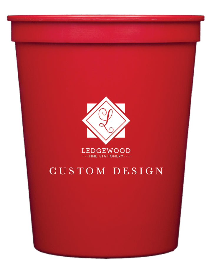 Red Personalized Stadium Cup