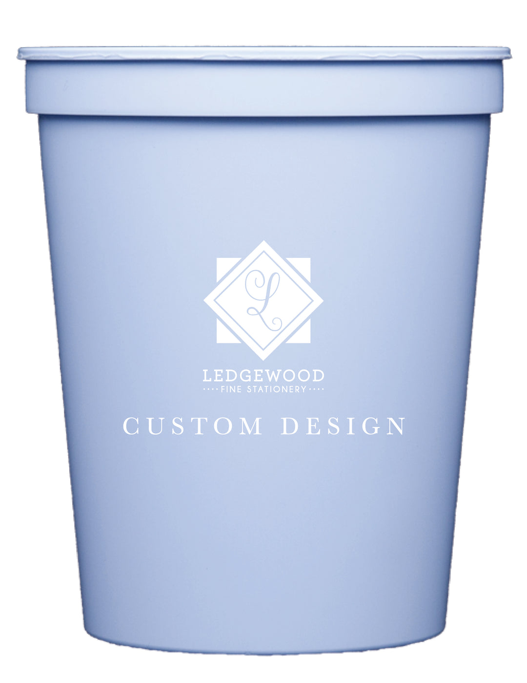 Slate Blue Personalized Stadium Cup