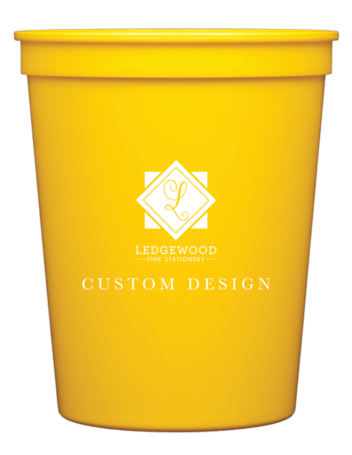 Yellow Personalized Stadium Cup