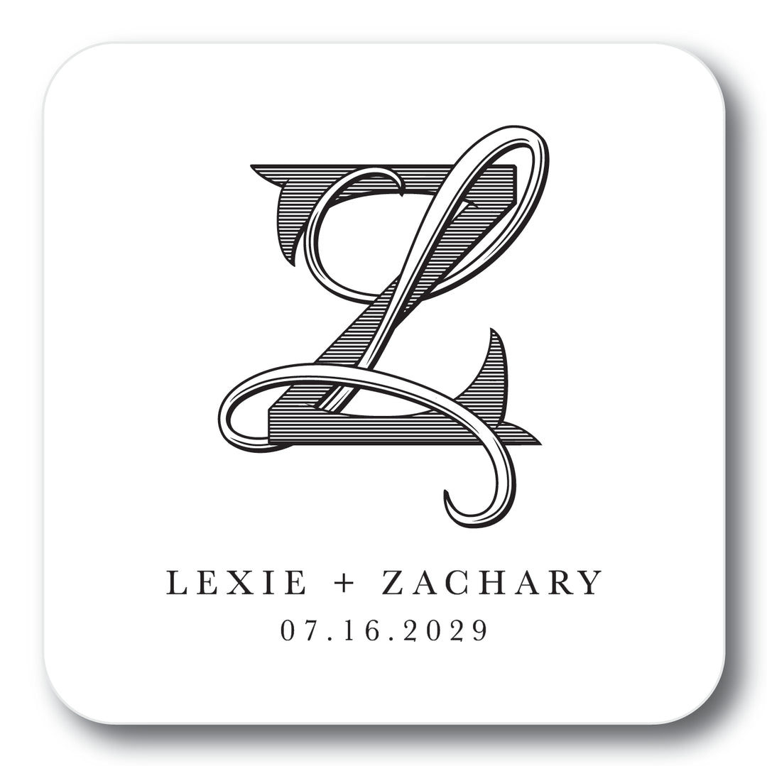 The Lexie Wedding Coaster