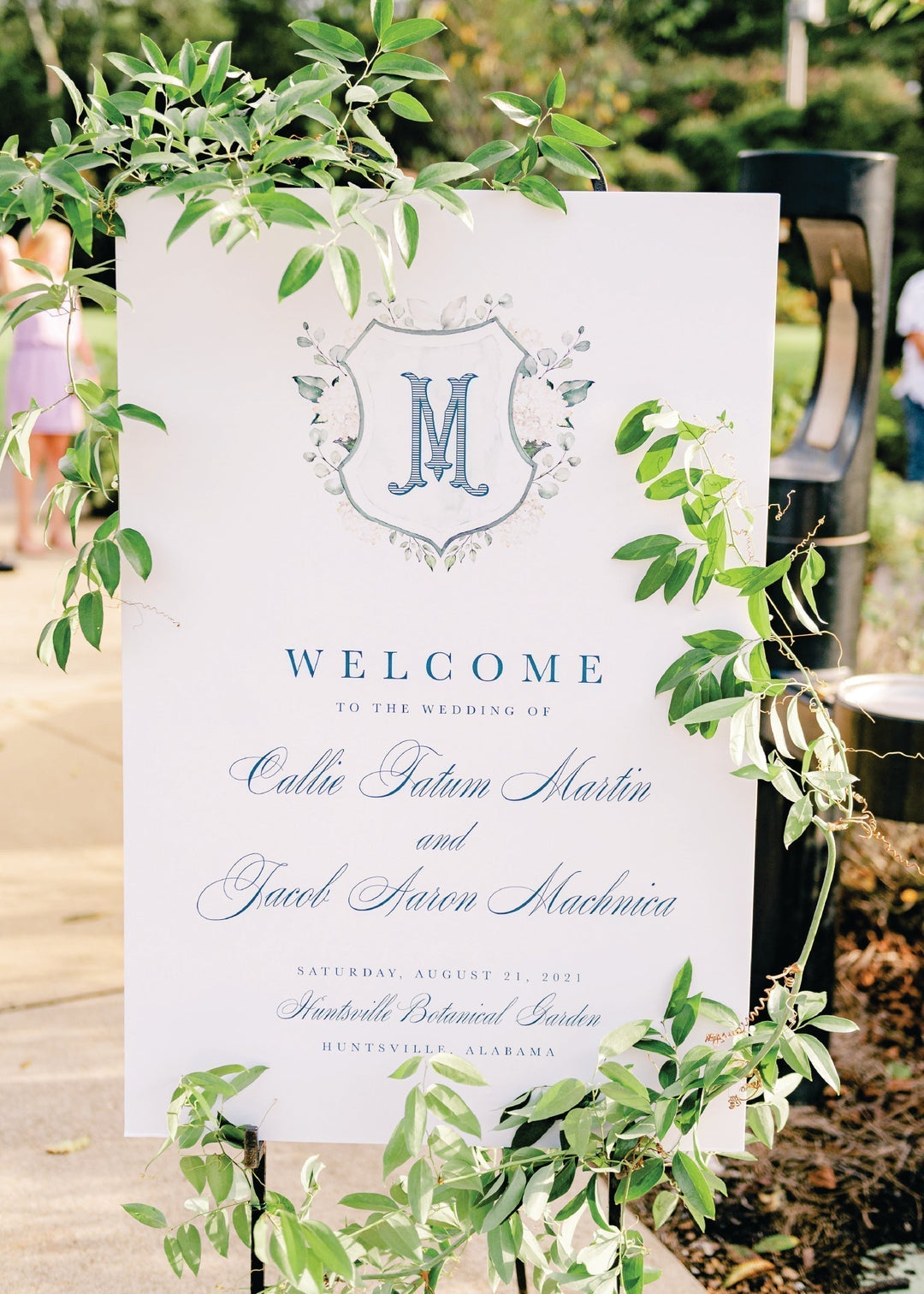The Paul Rehearsal Dinner Welcome Sign