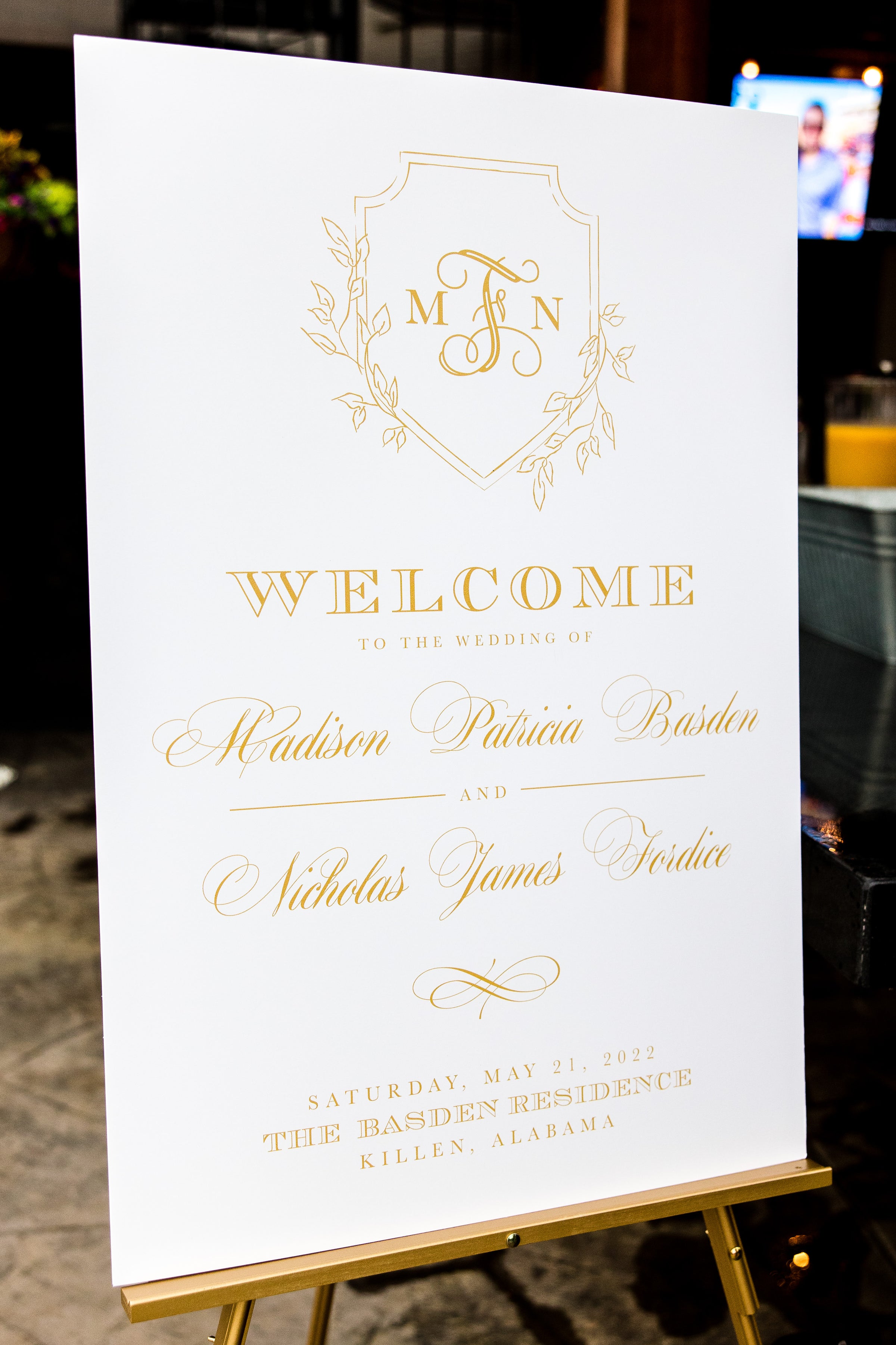 Rehearsal Dinner Welcome Signs