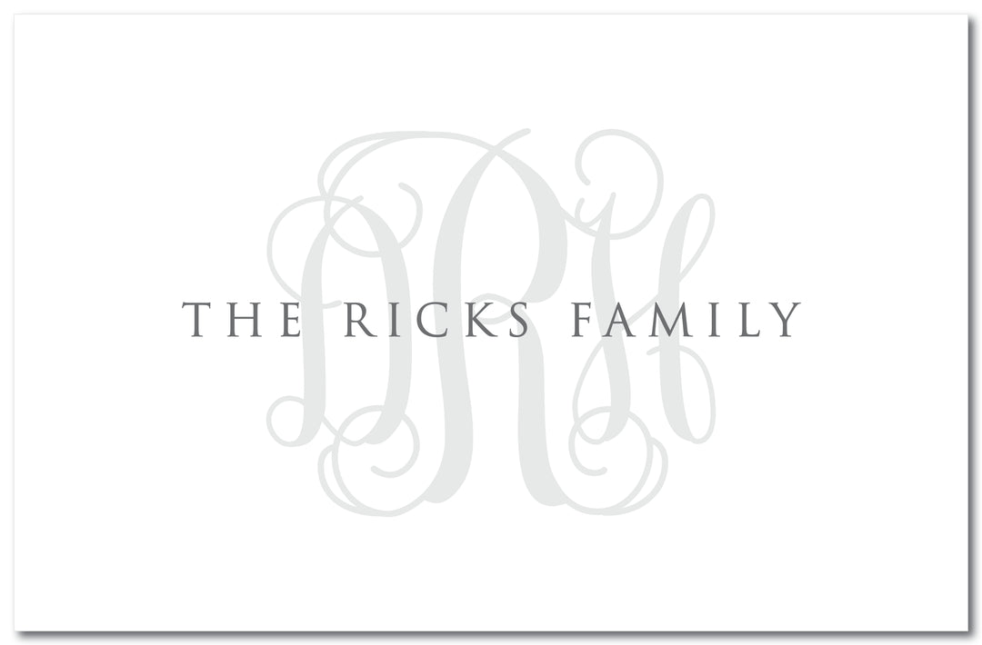 The Ricks Family Acrylic Tray