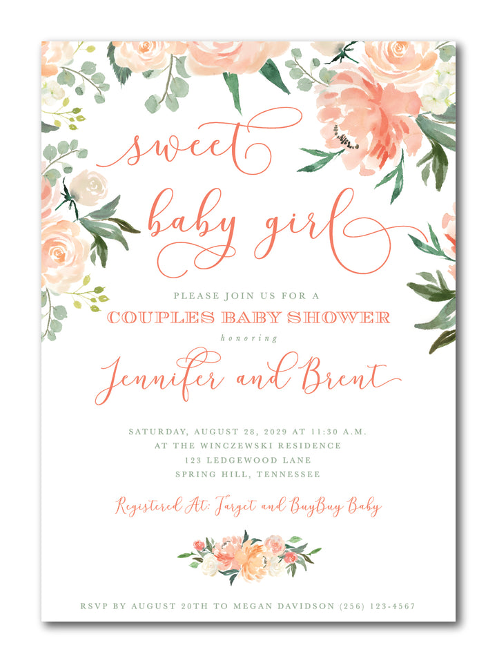 The Jennifer Baby Shower Invitation