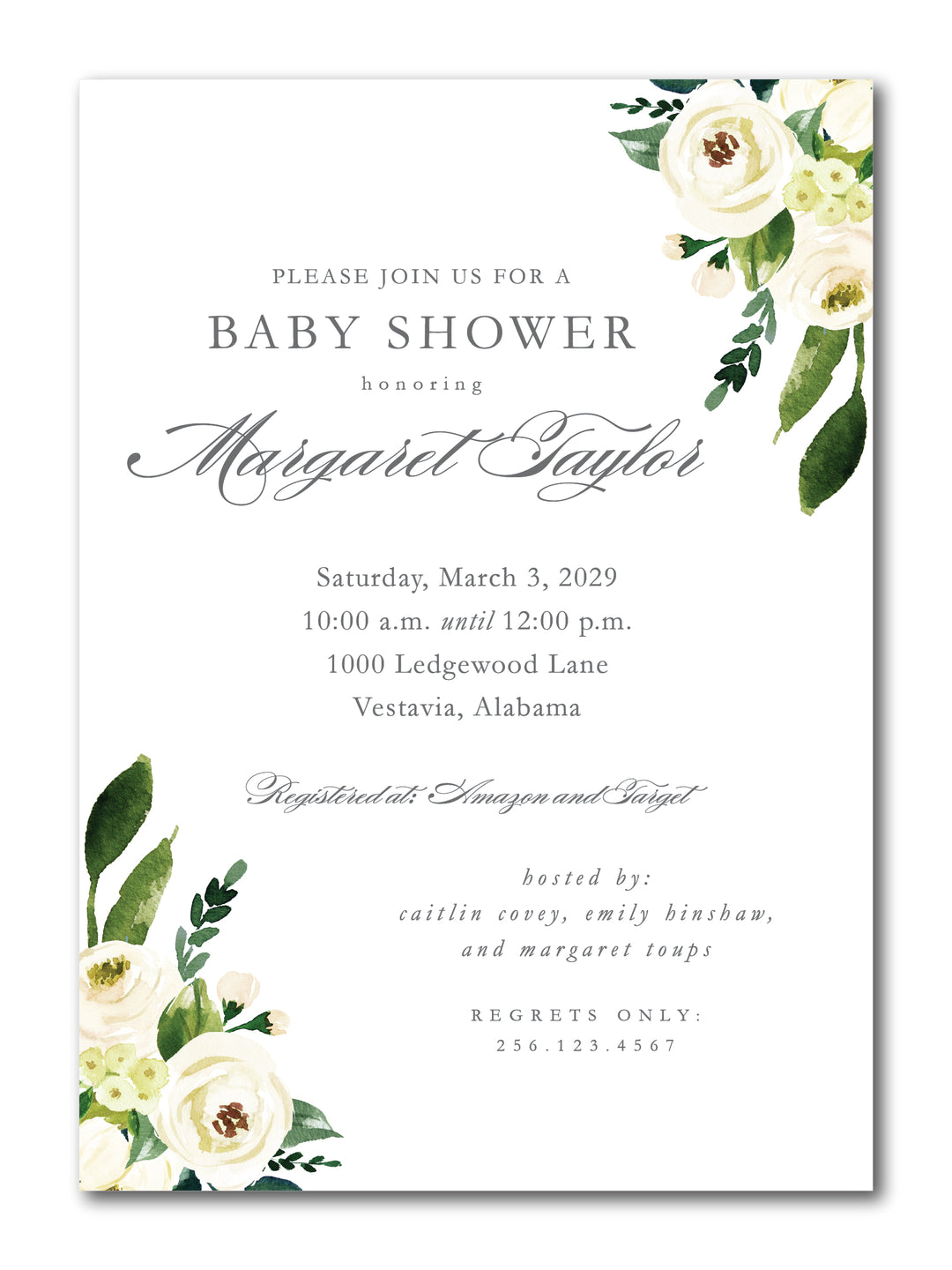 The Margaret Baby Shower Invitation