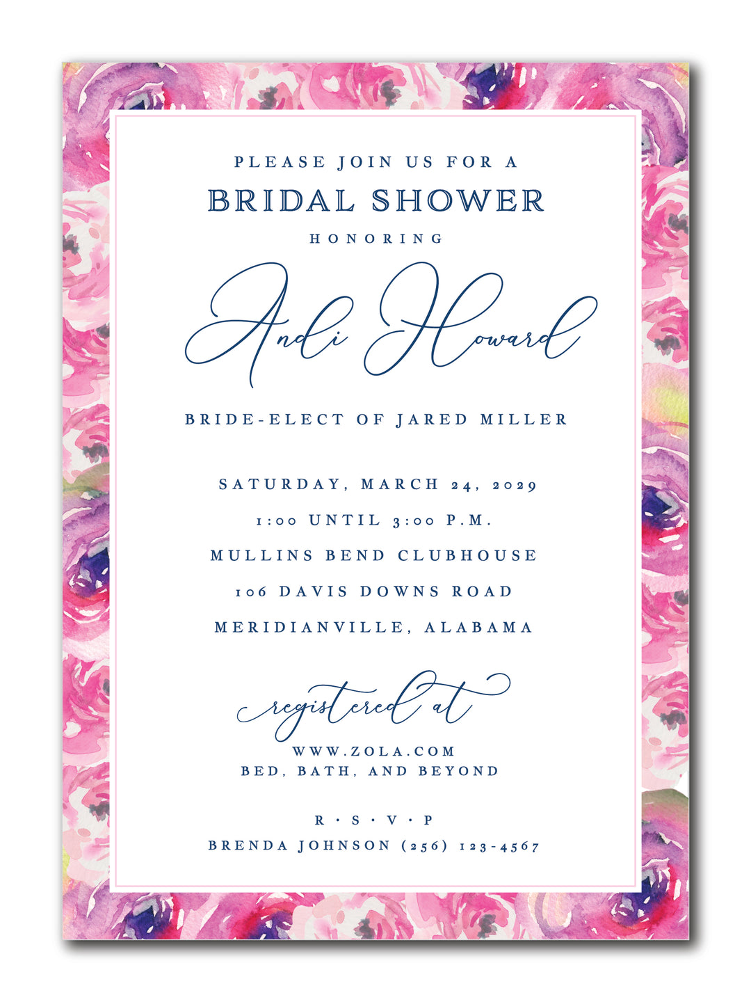 The Andi Bridal Shower Invitation