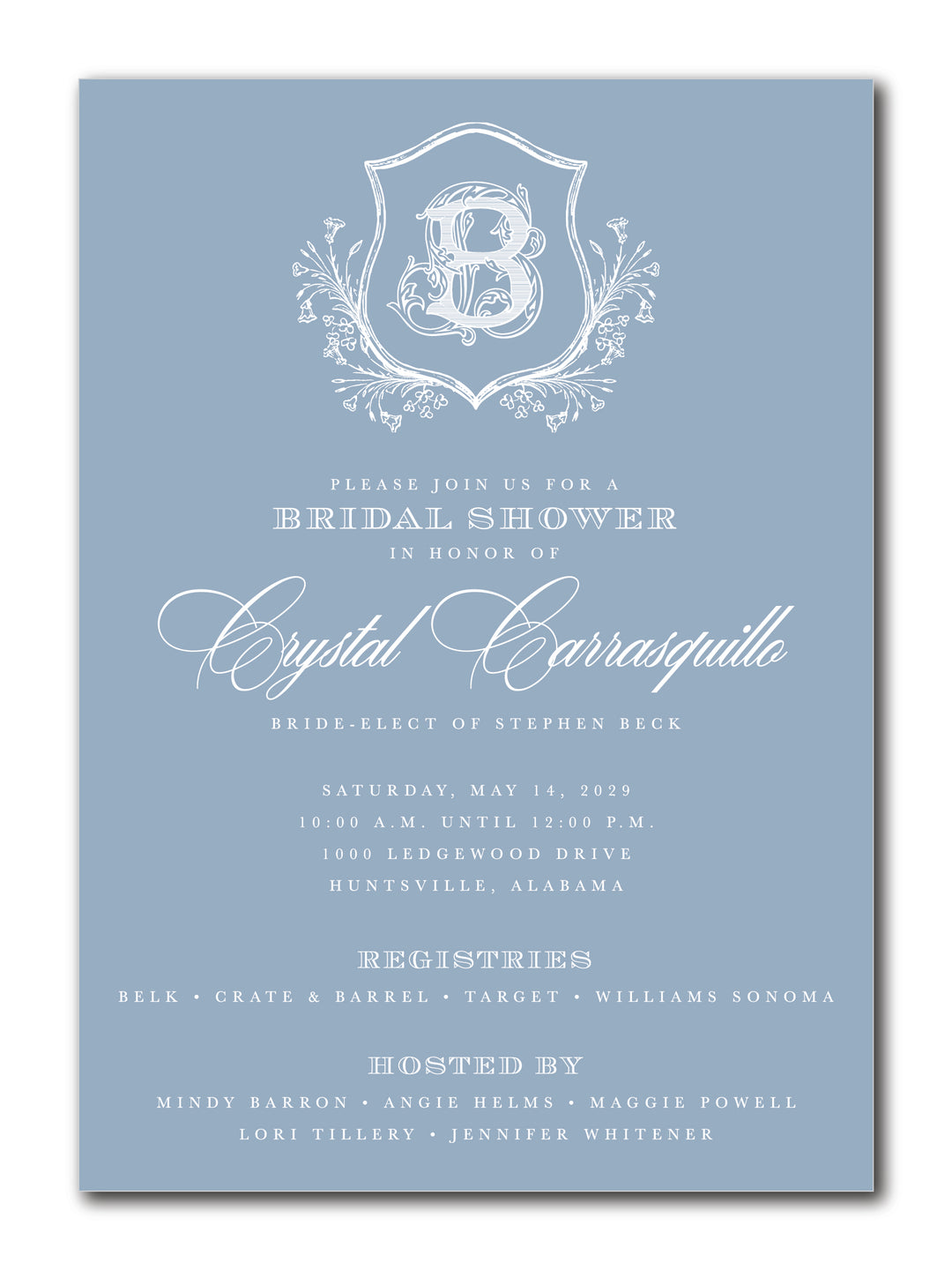 The Crystal Bridal Shower Invitation