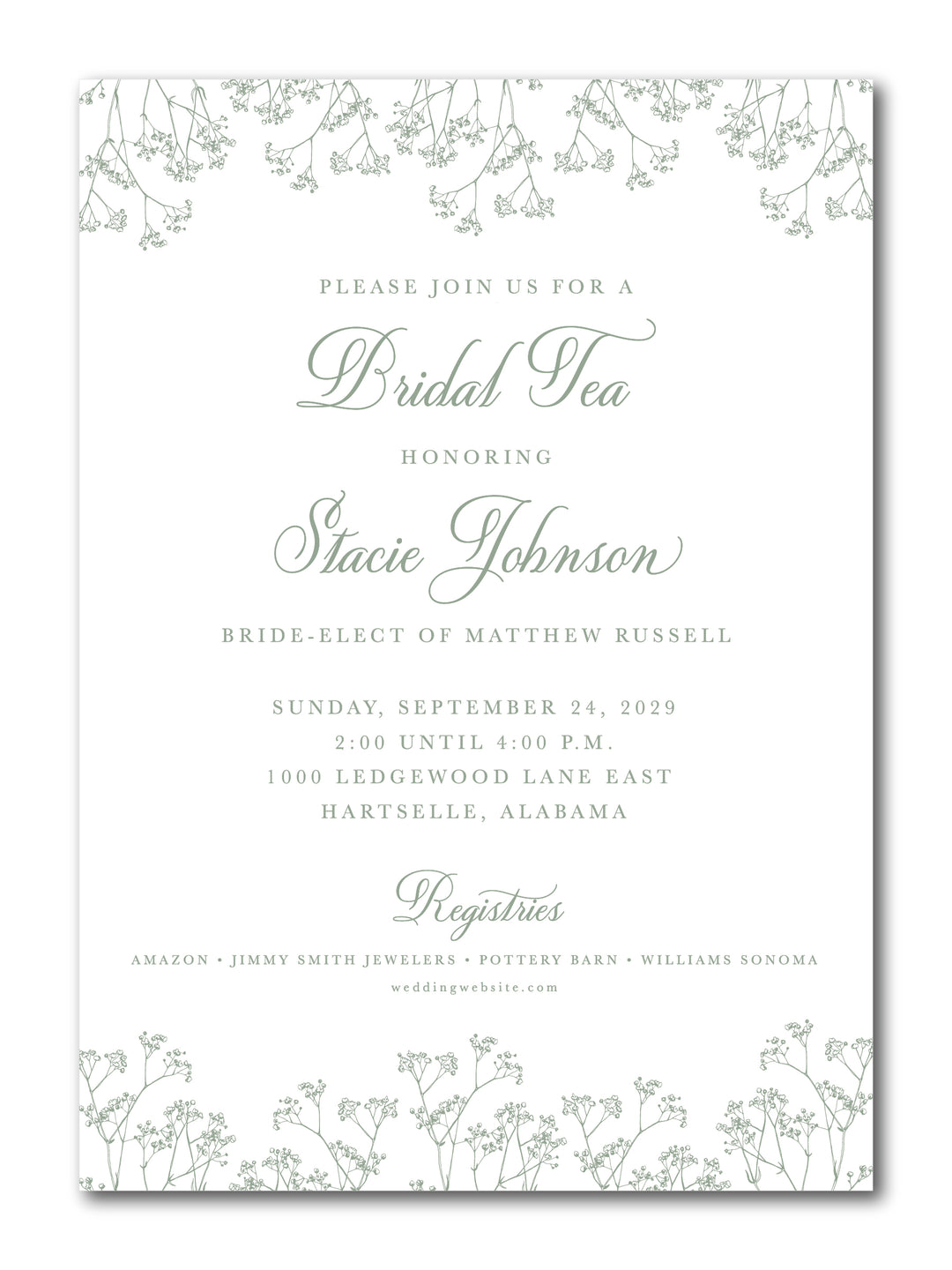 The Stacie Bridal Shower Invitation