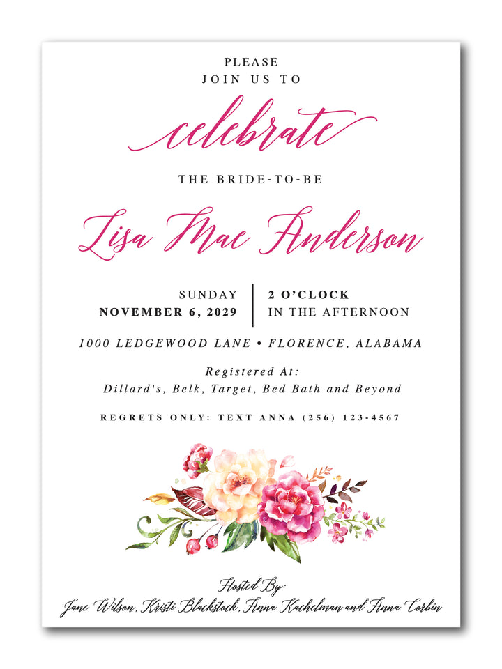 The Lisa Mae Bridal Shower Invitation