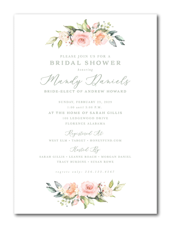 The Mandy Bridal Shower Invitation