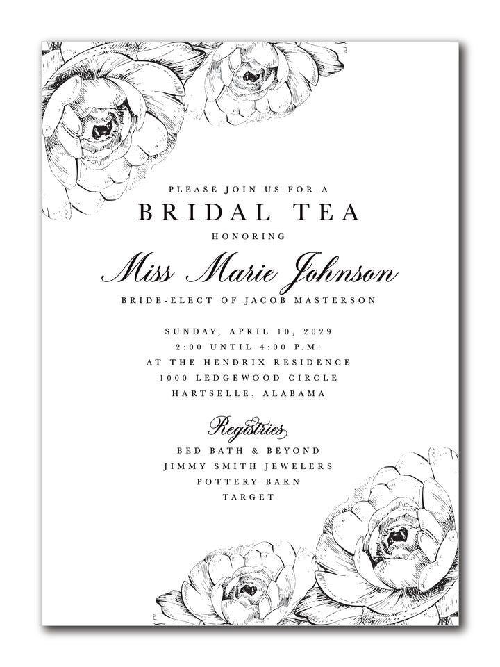 The Marie Bridal Shower Invitation