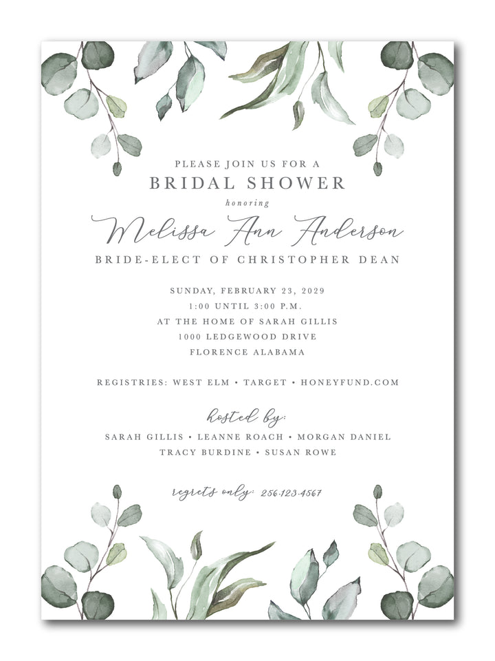 The Melissa Bridal Shower Invitation