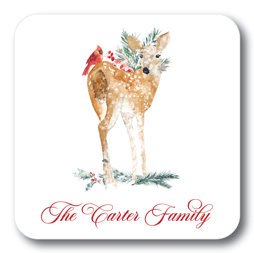The Carter Family Christmas Coaster