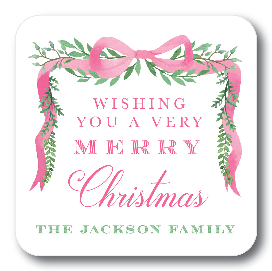 The Jackson Family Christmas Coaster