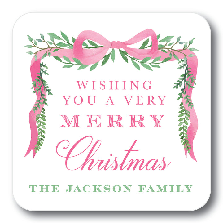 The Jackson Family Christmas Coaster