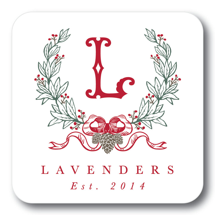 The Lavender Christmas Coaster
