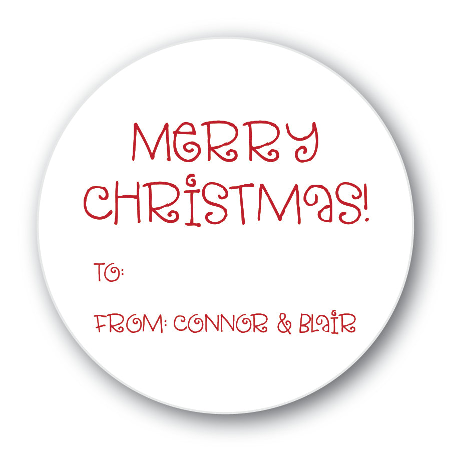 The Connor Christmas Round Sticker