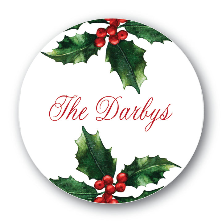 The Darbys Christmas Round Sticker