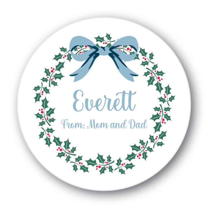 The Everett Christmas Round Sticker