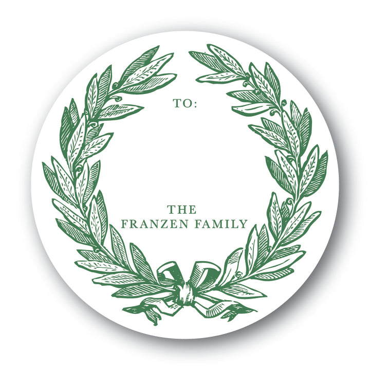 The Franzen Family II Christmas Round Sticker