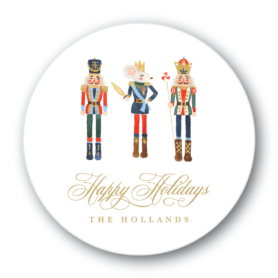 The Hollands Christmas Round Sticker