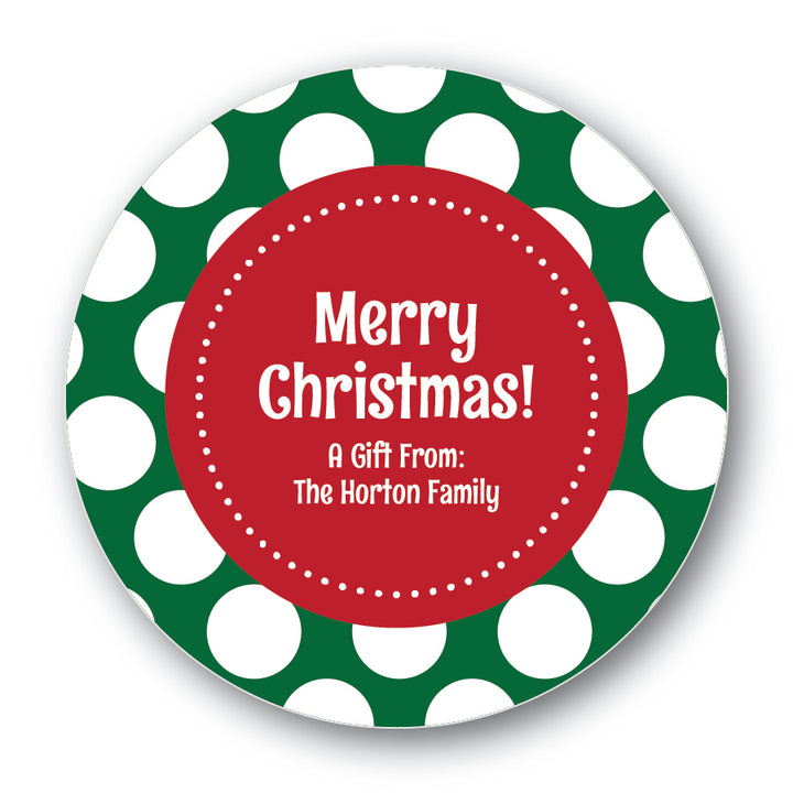 The Horton Family Christmas Round Sticker