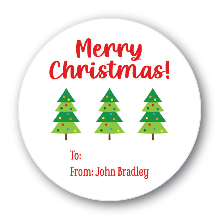 The John Bradley Christmas Round Sticker