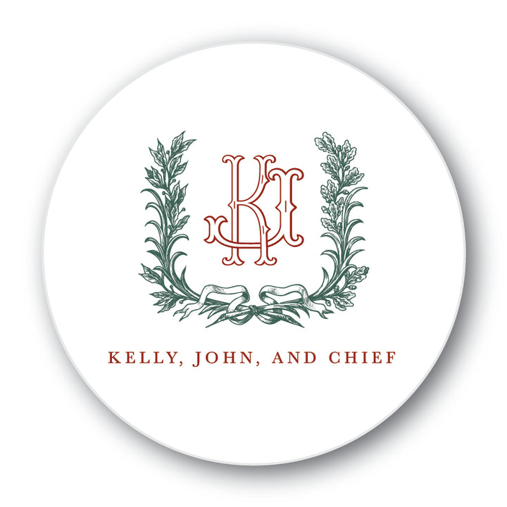 The Kelly Christmas Round Sticker