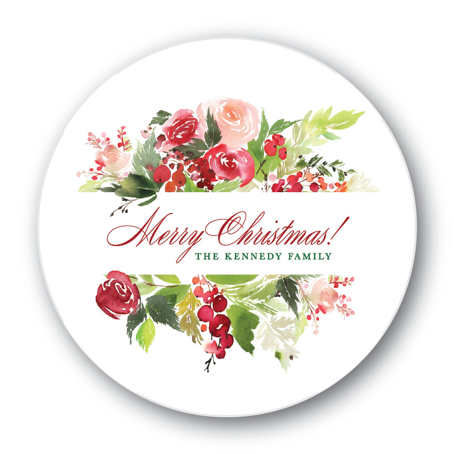 The Kennedy Family Christmas Round Sticker