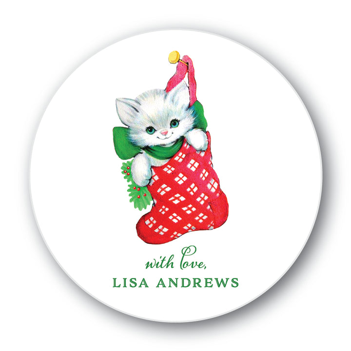 The Lisa Christmas Round Sticker