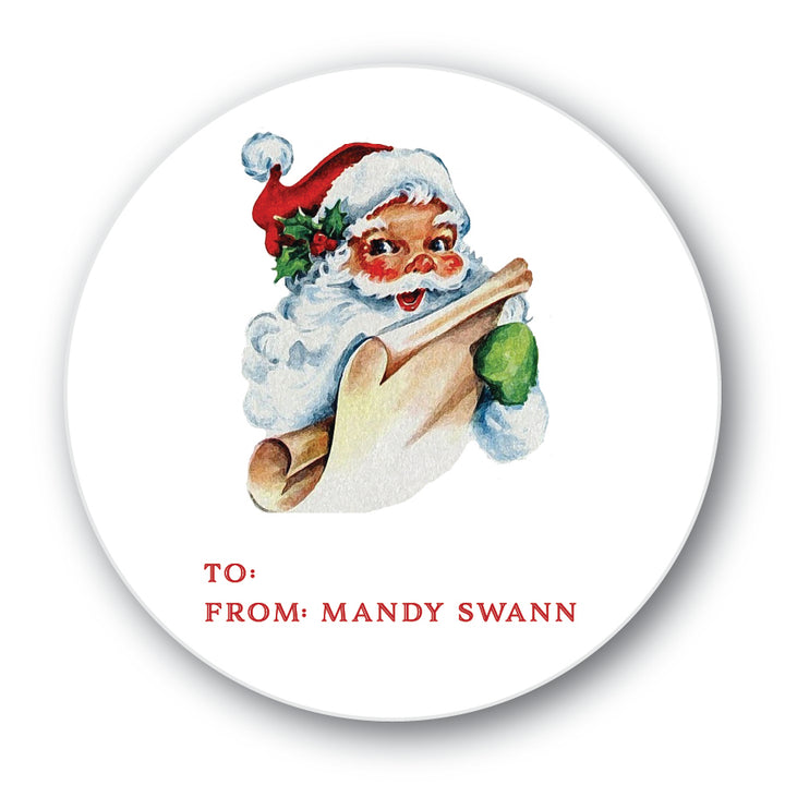 The Mandy Christmas Round Sticker