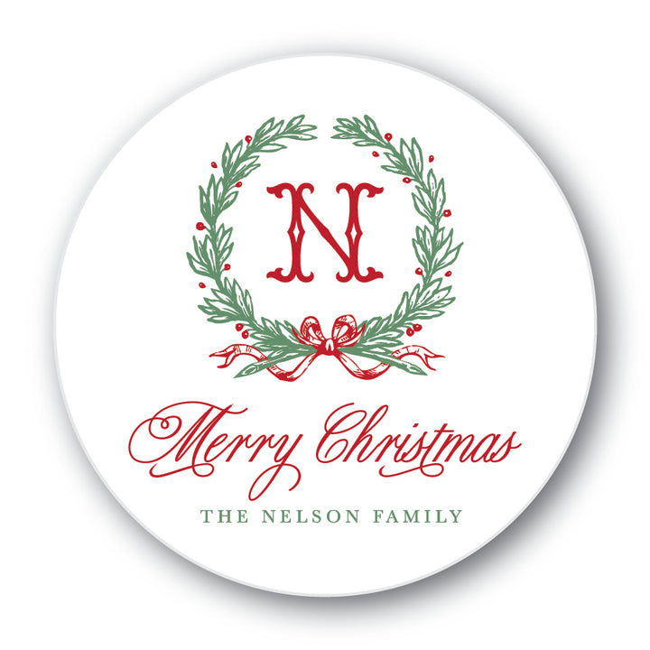 The Nelson Family Christmas Round Sticker