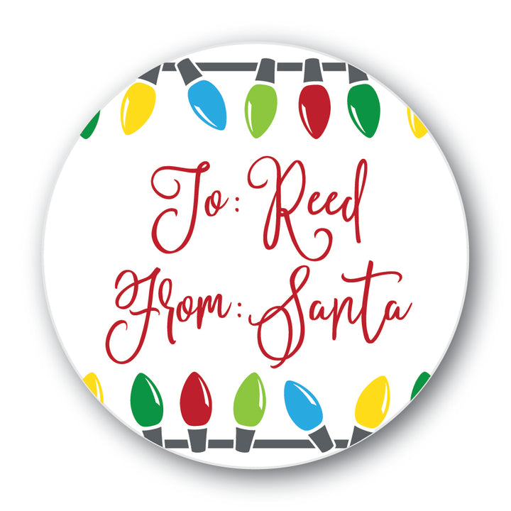 The Reed Christmas Round Sticker
