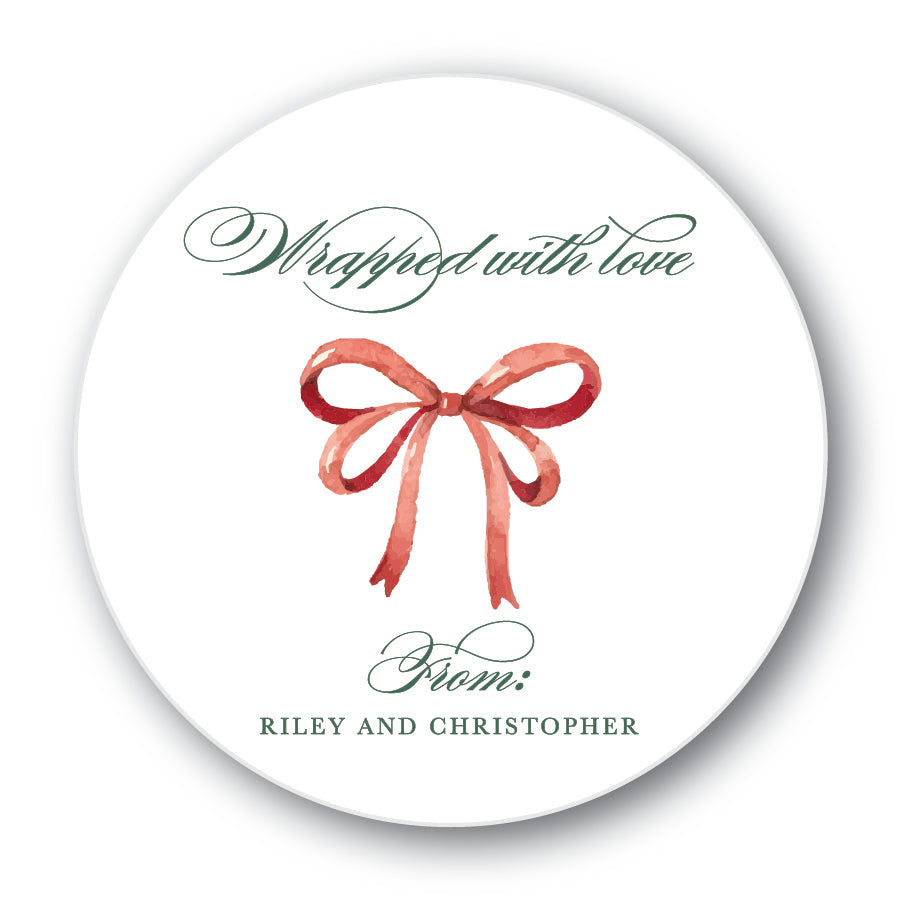 The Riley Christmas Round Sticker