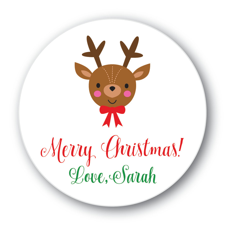 The Sarah II Christmas Round Sticker
