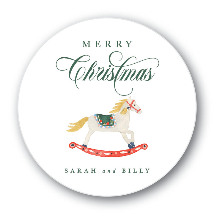 The Sarah Christmas Round Sticker