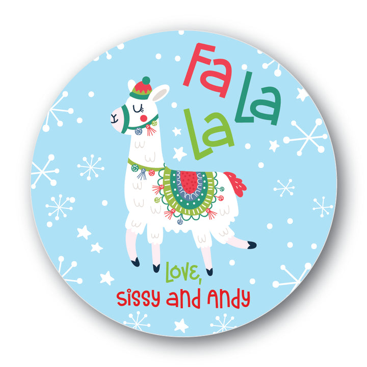 The Sissy and Andy II Christmas Round Sticker