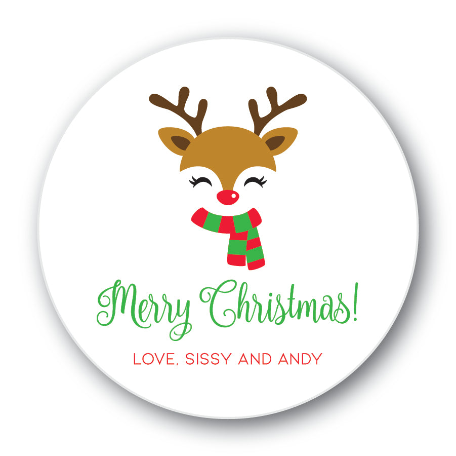 The Sissy and Andy Christmas Round Sticker