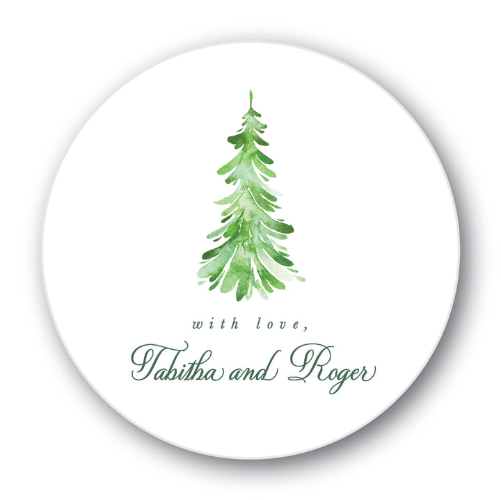 The Tabitha Christmas Round Sticker