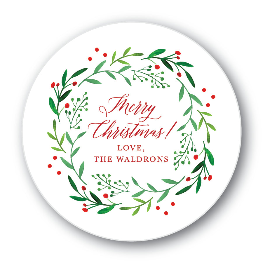 The Waldons Christmas Round Sticker