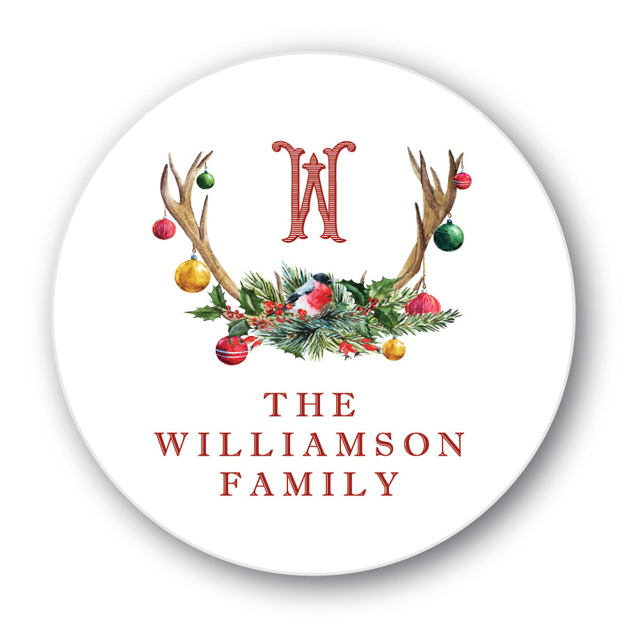 The Williamson Family Christmas Round Sticker